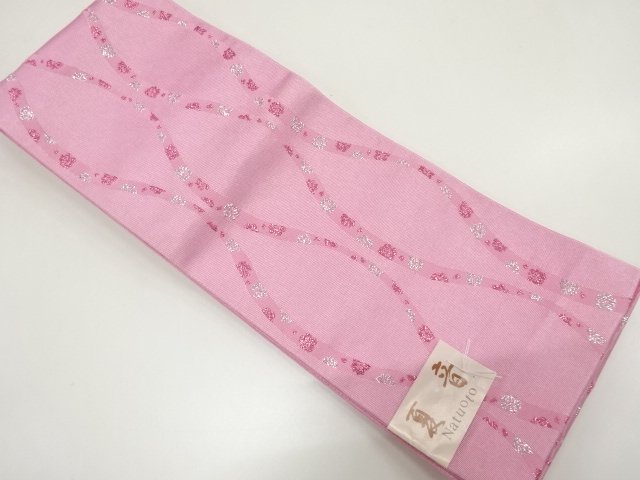 JAPANESE HANHABA OBI / UNUSED / WOVEN FLOWER